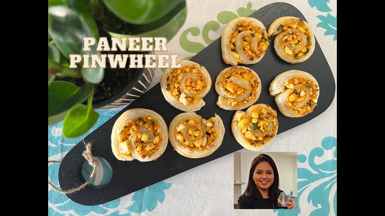 Paneer Pinwheels - Quick Party Appetizer | Puff Pastry Recipe | Tea Time Snack 