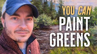 Painting Greens That Don't Look Flat | Pastel Landscape Tutorial