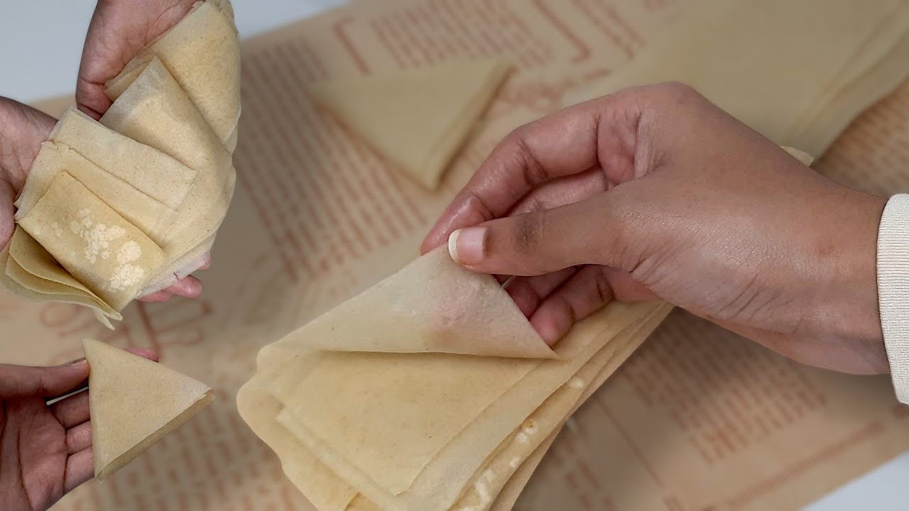 Manda ya kufungia sambusa | Jinsi ya kutengeneza kaki / manda za sambusa / How to make samosa sheets