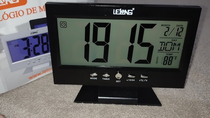 Reloj Despertador Digital Alarma Lcd Proyector Hora En Techo GENERICO