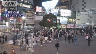 “宣言”延長後初の金曜夜　人出は増加・・・抑制限定的(2021年2月13日)