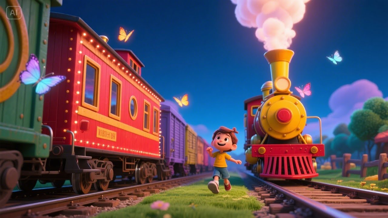 🚂 Color Train Ride Surprise | Learn Colors for Kids | Rainbow Train ...