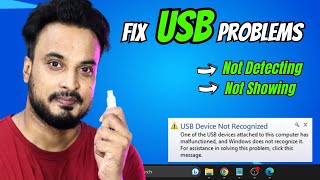 fix usb not showing or not recognized in windows 10/11 (2023) hindi