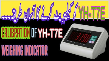 Digital weighing scale calibration | yaohua | yh-t7e
