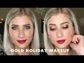 GOLD Makeup TUTORIAL // HOLIDAY Makeup Look 2020
