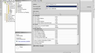 Database Properties & Options Lesson 6.3