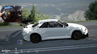 Assetto Corsa GoPro SR20 R32 WideBody Drifting Down Dorifto Mountain | SLAPTrain