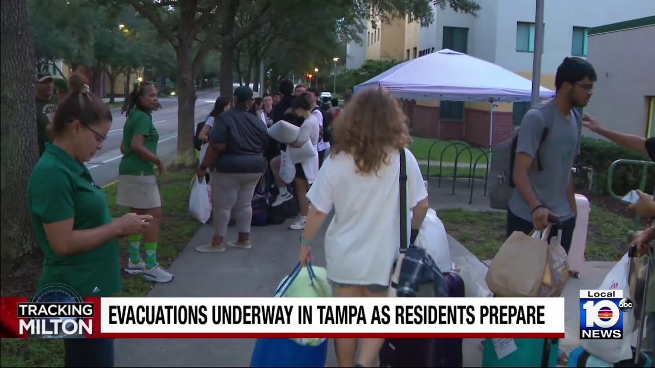Residents in Tampa area being told to evacuate as Hurricane Milton ...