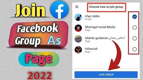 How to join facebook group as page || Facebook page say group ko kaise join Kary