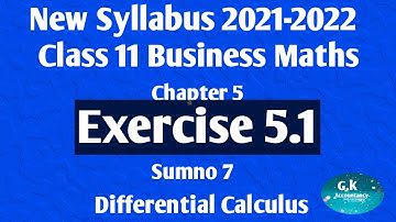 11th Business maths Exercise 5.1( Sumno 7)