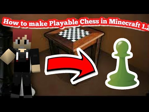 How to Make Playable Chess Table in Minecraft 1.2