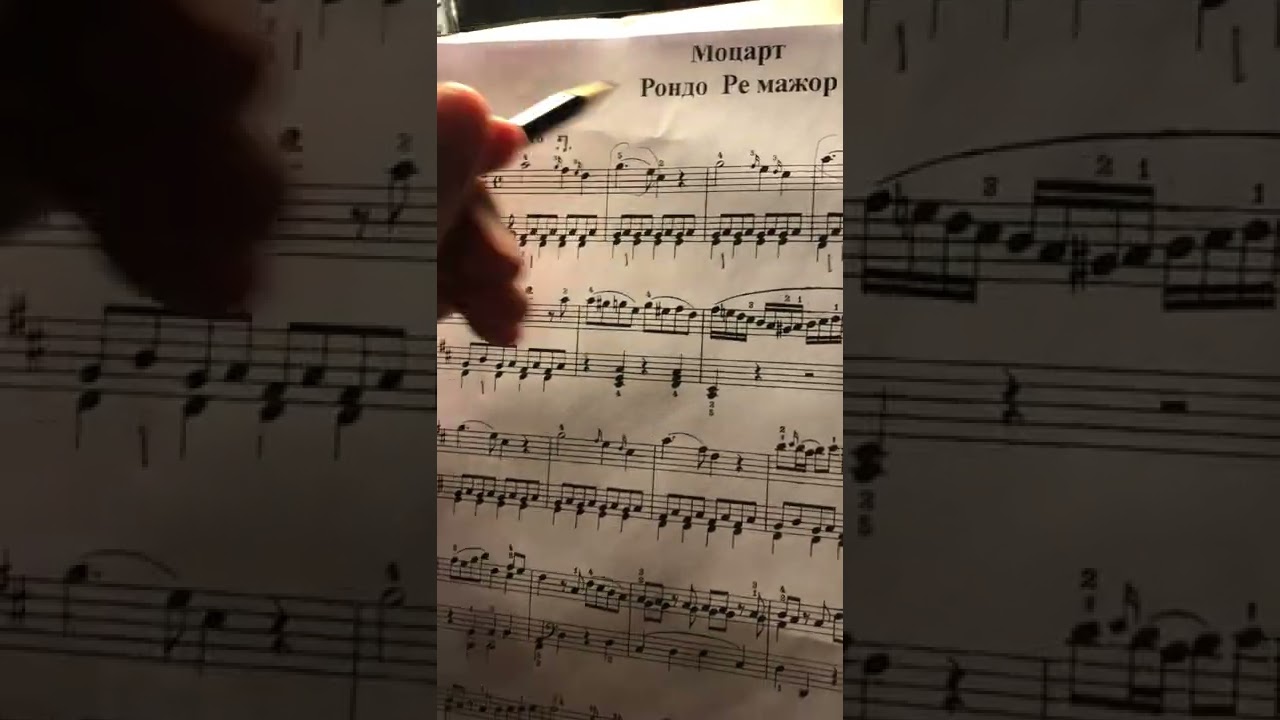 Mozart Rondo D major K.485 Моцарт Рондо Ре мажор Tutorial Разбор формы, артикуляции, инструментовки