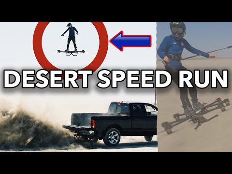 HOVERBOARD AIRCRAFT DESERT SPEED RUN &amp; DRIFTING FPV | Back to the Future Real Manned Flight