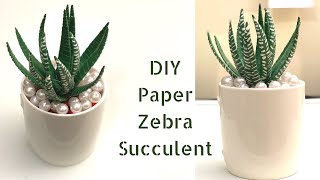 DIY PAPER Succulent/ Artificial Paper Plants/ Paper Craft / Easy home decor ideas / Paper Craft New