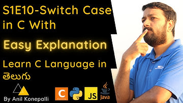 S1E10-Switch Case In C Language in Telugu