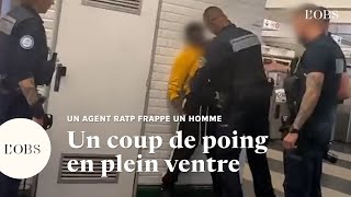 Un agent de sécurité de la RATP frappe un homme dans le métro à Paris