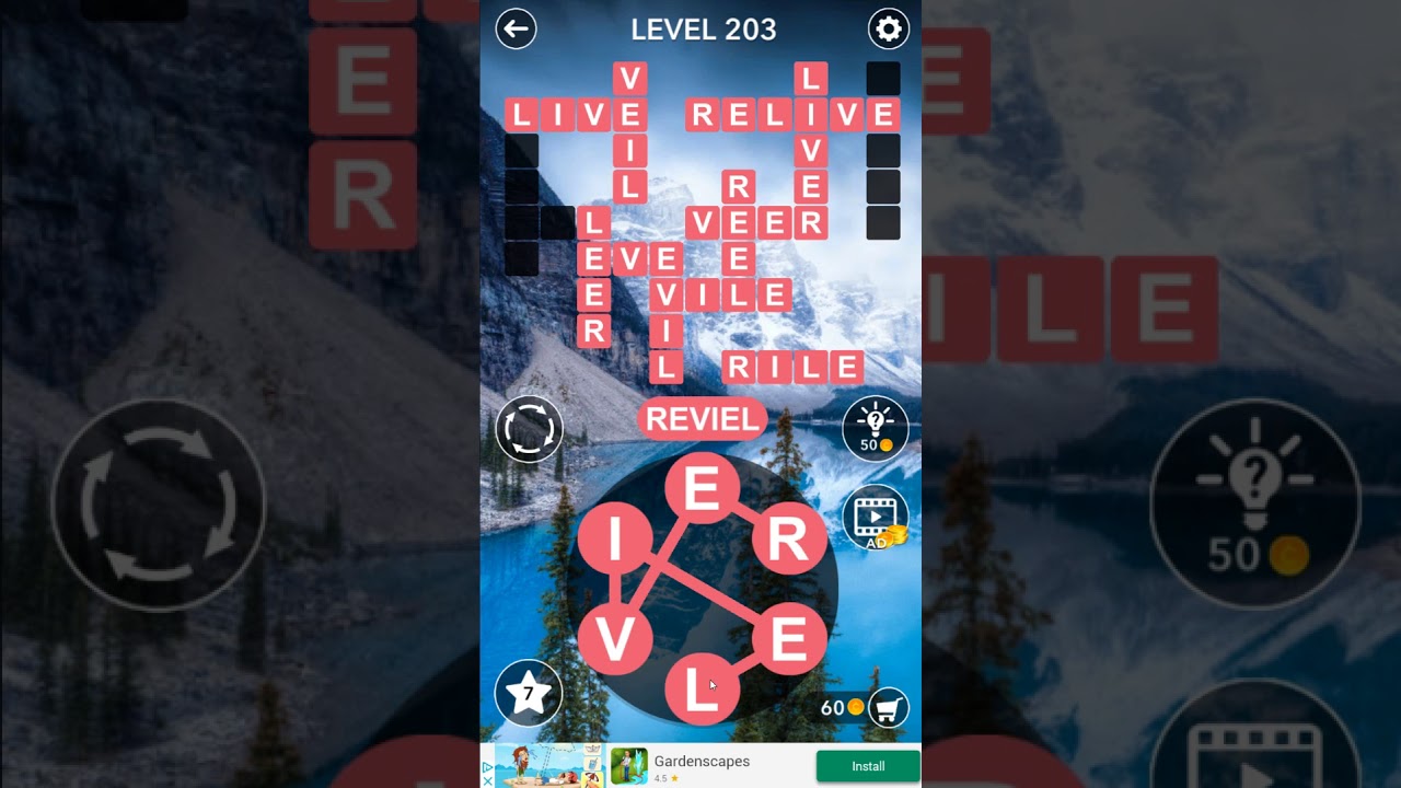 Word Crossword Search level 203