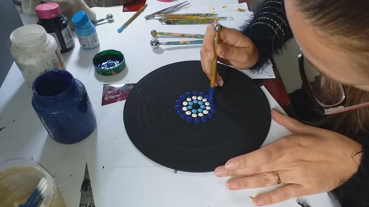 Mandala pontilhismo "olho grego " para 1
