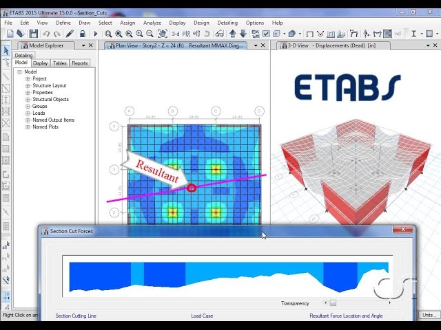 ETABS - 18 Section Cuts: Watch & Learn