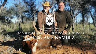 Plainsgame Jagd auf Springbock - Gemsbock - Blessbock in der Kalahari