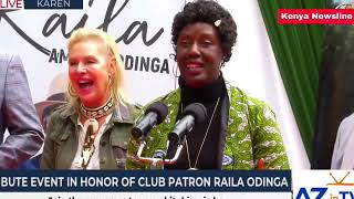 I HAVE A SOFT VOICE BECAUSE I HAVE A SOFT HEART.Rosemary Odinga wows Gor Mahia at Raila's Karen home screenshot 1