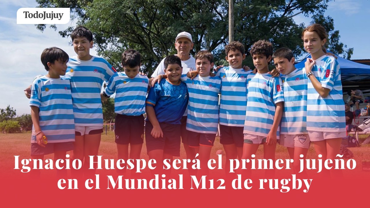 Ignacio Huespe será el primer representante jujeño en el Mundial M12 de rugby en Mónaco