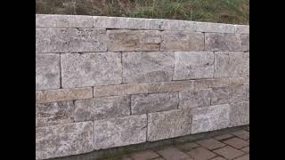 Silver Travertine Wall Stone