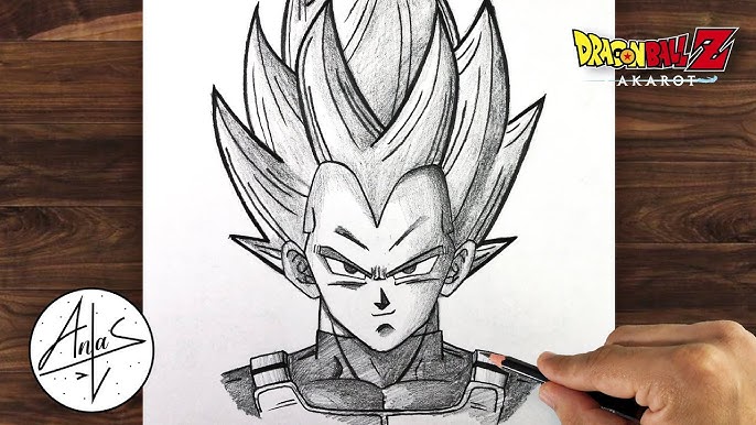 Goku Super Saiyan - Dragon Ball Z (Second Drawing) by