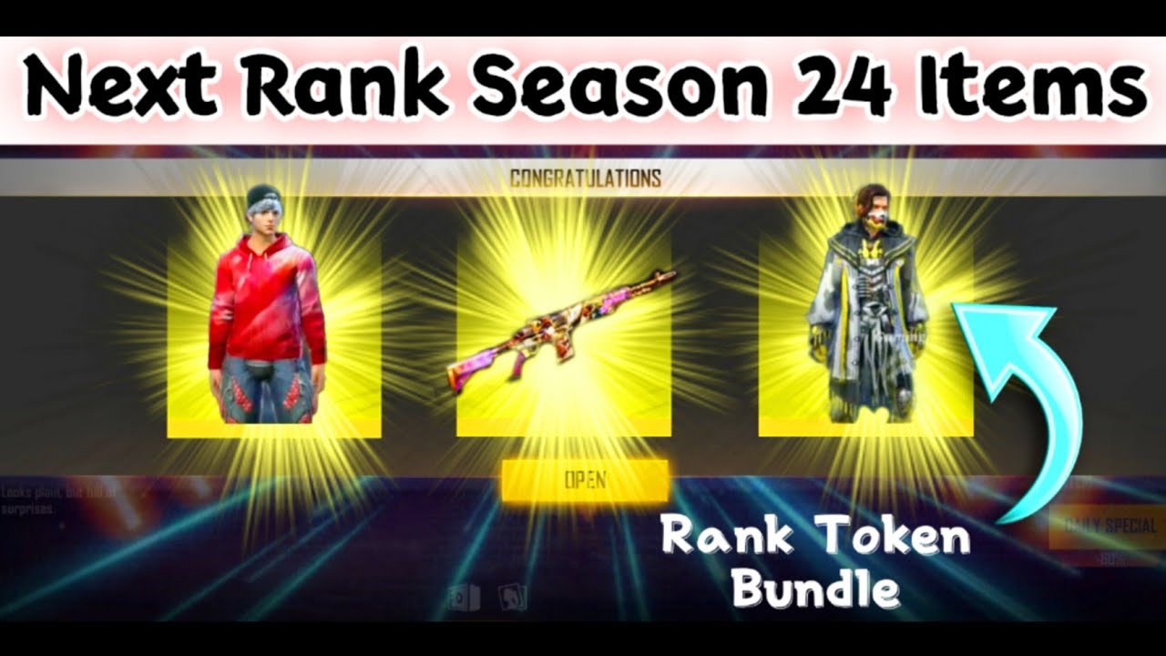 Next Rank Season 24 Heroic Dress | Next BR Rank s24 Heroic | New Rank Token Bundle | InBd Gaming |