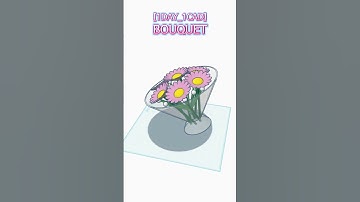 [1DAY_1CAD] BOUQUET #shorts #tinkercad #project