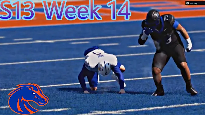 Boise State Dynasty Mode S13 Week 14 vs San Jose State In College Football 25. For 1st Place