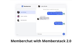 Memberchat demo for Memberstack 2.0 demo walkthrough