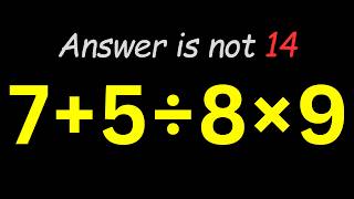 Try Solving This Tricky Math Expression!