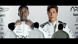2025 movie F1, the powerful press conference scene, the personality of Sonny Hayes (Brad Pitt)