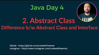 Day 4 - [#2] Abstract Class And Difference b/w Abstract Class and Interface