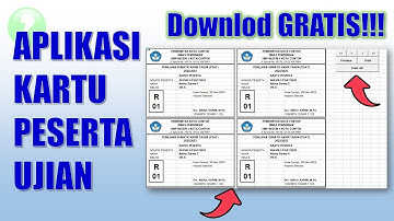 Format Aplikasi Pembuat Kartu Peserta Ujian