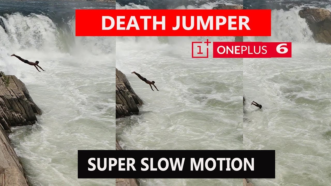Death Jump - Super Slow motion   One Plus 6
