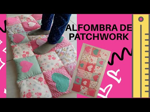 como hacer ALFOMBRA patchwork para niños//muy facil y muy bien explicado=how to make patchwork