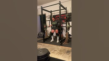 Dynamic Lower: Cambered bar free squats plus 80# chains