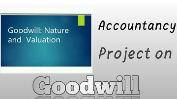 Accountancy Project Class 12  ||Goodwill :Nature and Valuation
