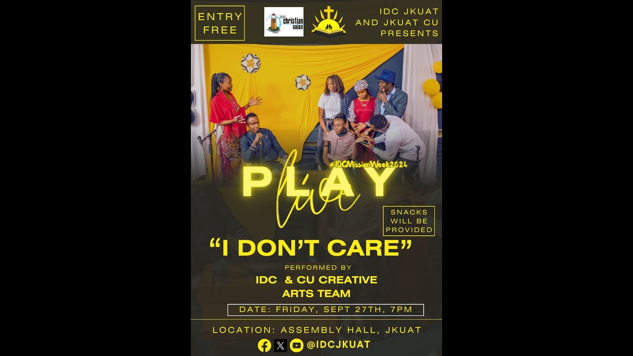 Was Heißt I Don T Care Auf Deutsch "I DON'T CARE" | IDC CREATIVE ART MINISTRY | IDC JKUAT - YouTube