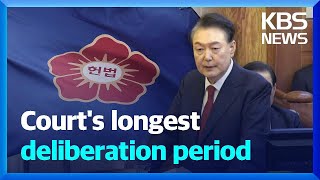 Court's longest deliberation period / KBS  2025.03.17.
