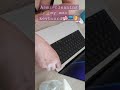 asmr 💻🧼🙊cleaning my mac keyboard #notalking #asmrsounds #tingles