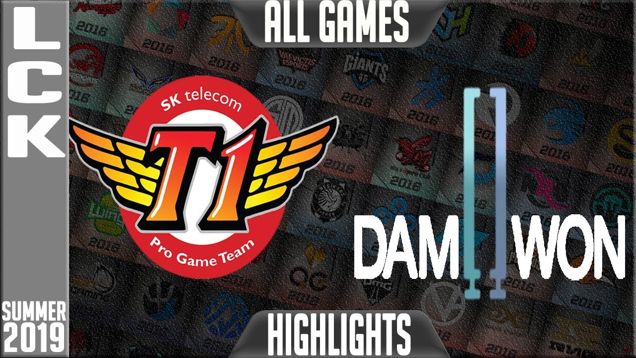 SKT vs DWG Highlights ALL GAMES | LCK Summer 2019 Week 10 Day 1 | SK Telecom T1 vs Damwon Gaming