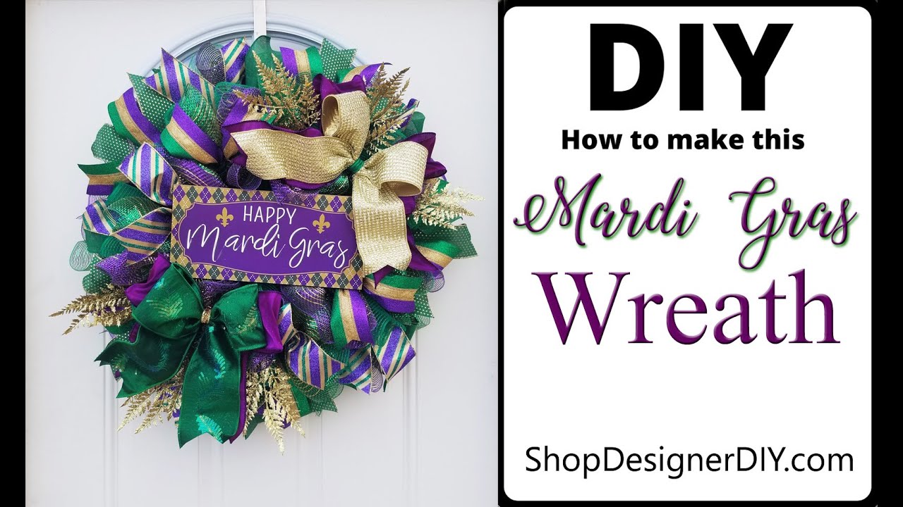 Make a Mardi Gras Wreath - Celebrate & Decorate