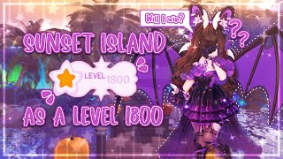 ✨Playing sunset island as a level 1800+ but it’s Halloween || Royale High || FaeryStellar✨