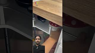Smart Kitchen Corner Solution | Gown Corner Magic for Easy Storage 😍 #diykitchendecor