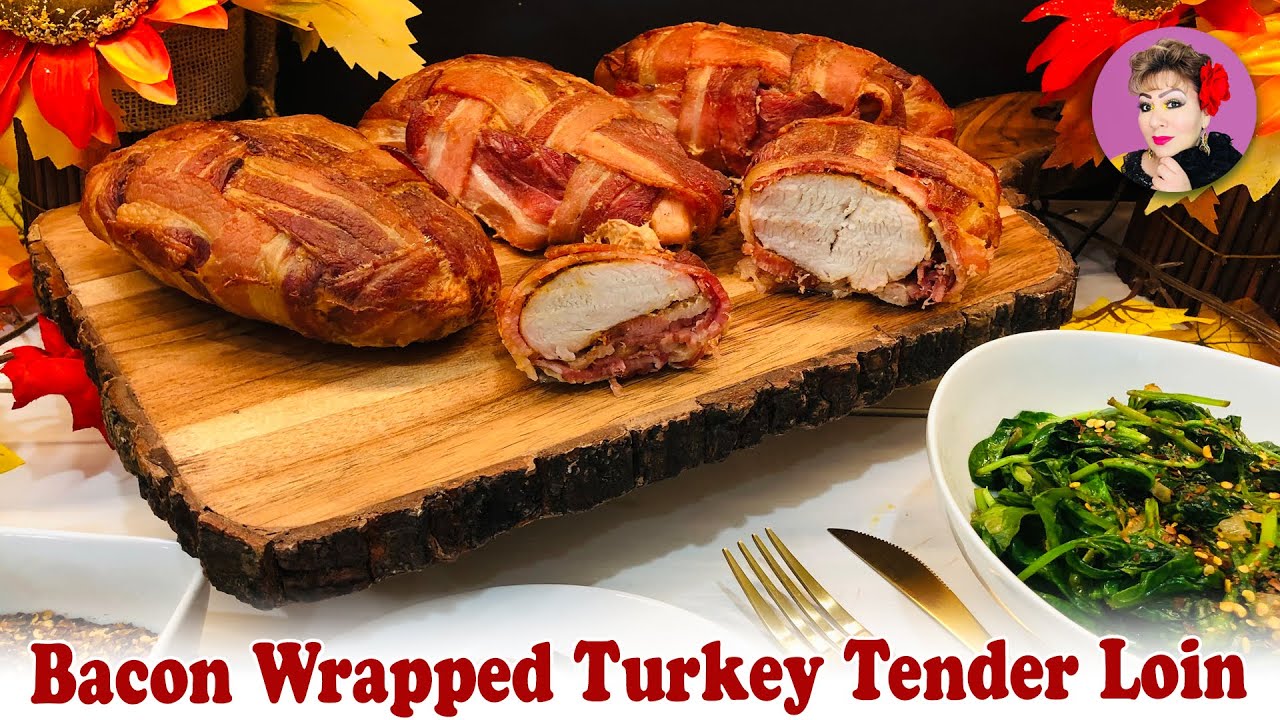 Bacon Wrapped Turkey Tenderloin Youtube