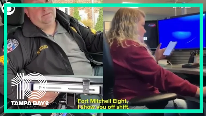 Heartwarming: Daughter helps with her police officer dad's retirement as he signs off one last time