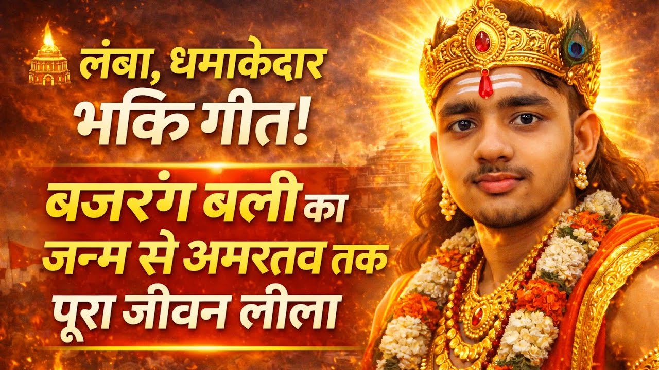 बजरंग बली की अमर कथा | सम्पूर्ण हनुमान जीवन लीला | Powerful Hanuman Bhajan 2026